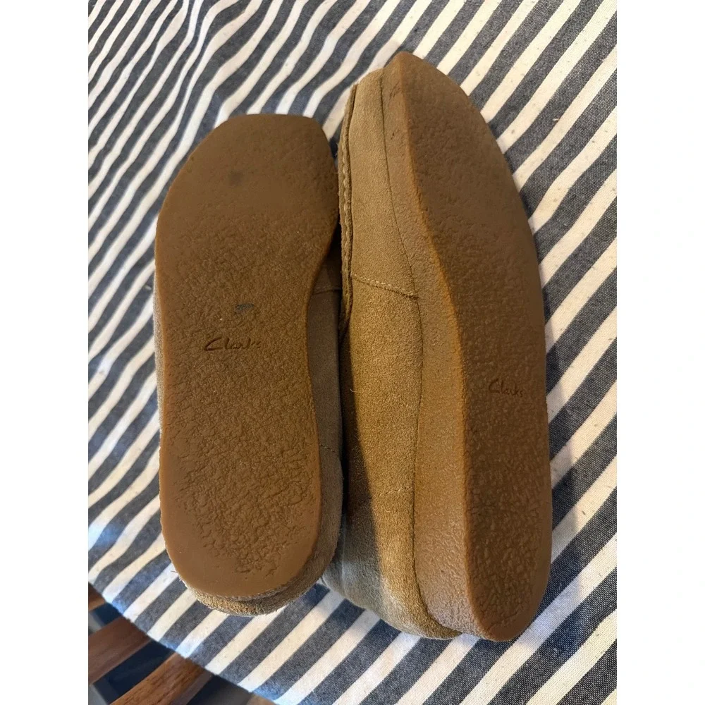 Clarks Shacre II Run Mens 11 Sand Suede Moc Toe Wallabee Style Desert Boots